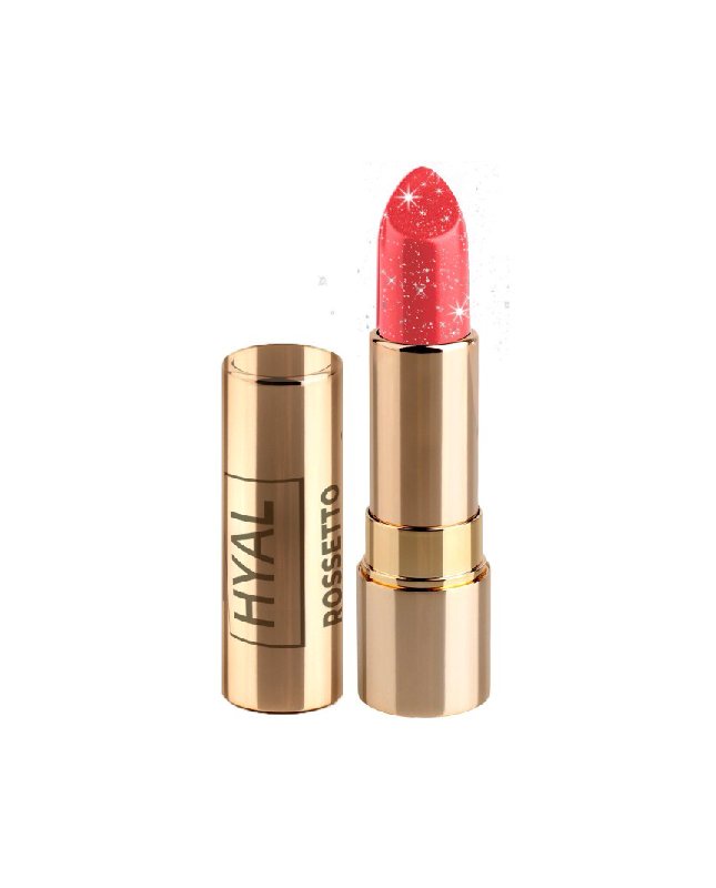 Hyaluron Glitzer Lippenstift – Korallrosa