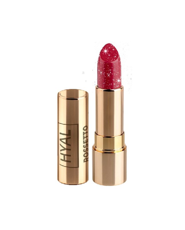 Hyaluron Glitzer Lippenstift – Mattes Rot